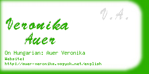 veronika auer business card